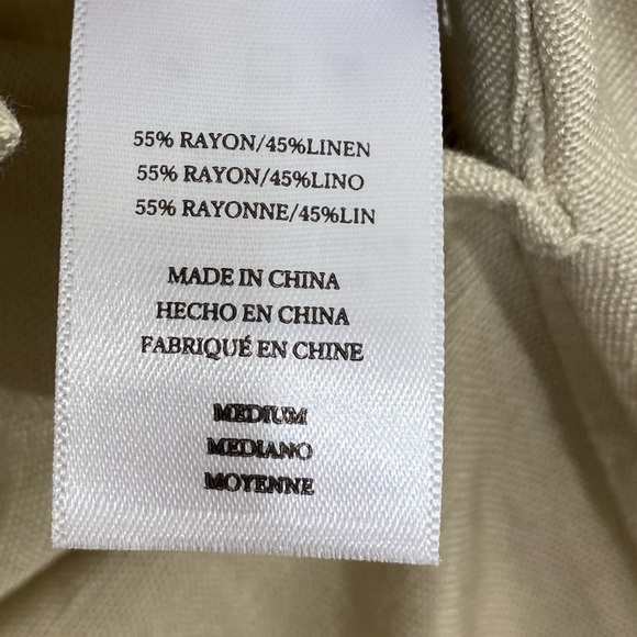 Rails Callie linen blend Utility Jumpsuit in Taupe size M - Picture 13 of 14